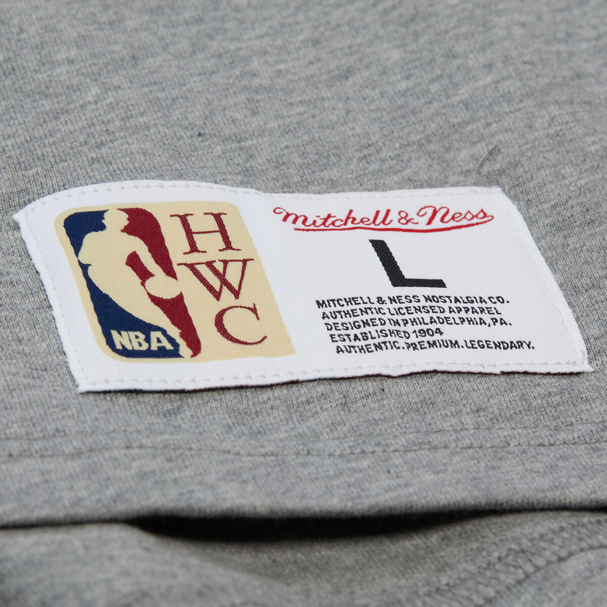 NBA LEGACY COLLECTION PREMIUM LS TEE GOLDEN STATE WARRIORS - Grey Heather - Image 3