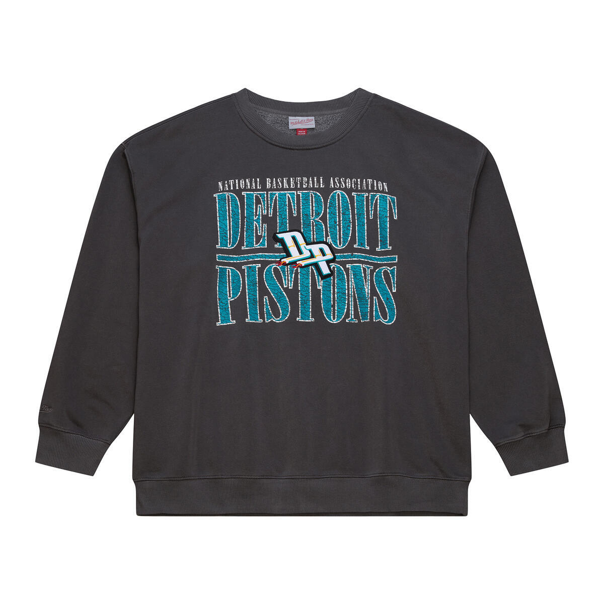 NBA DOWNTOWN COLLECTION FLEECE CREW DETROIT PISTONS - Image 1