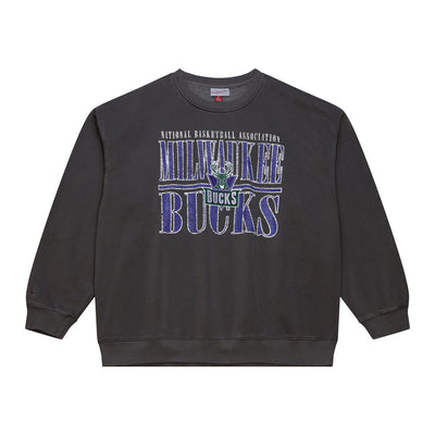 NBA DOWNTOWN COLLECTION FLEECE CREW MILWAUKEE BUCKS - Image 1