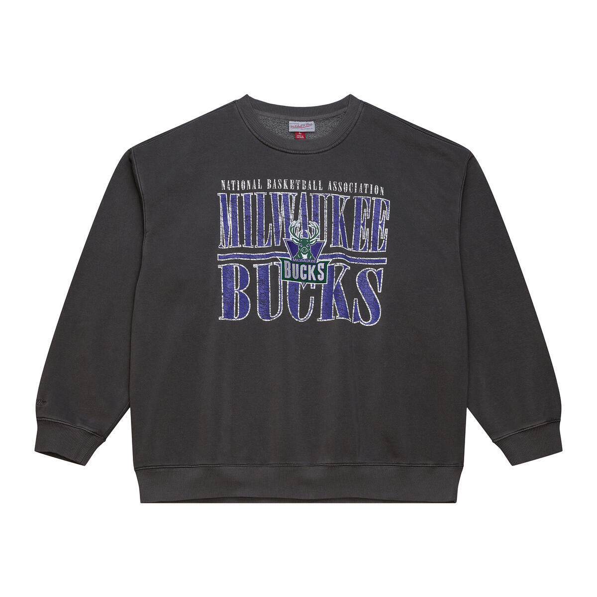 NBA DOWNTOWN COLLECTION FLEECE CREW MILWAUKEE BUCKS - Image 1