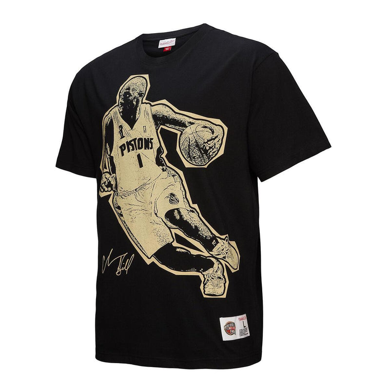 NBA 2024 HOF PREMIUM SS TEE MULTI  CHAUNCEY BILLUPS Black-Gold FC11397-MLTBKGD - Image 7
