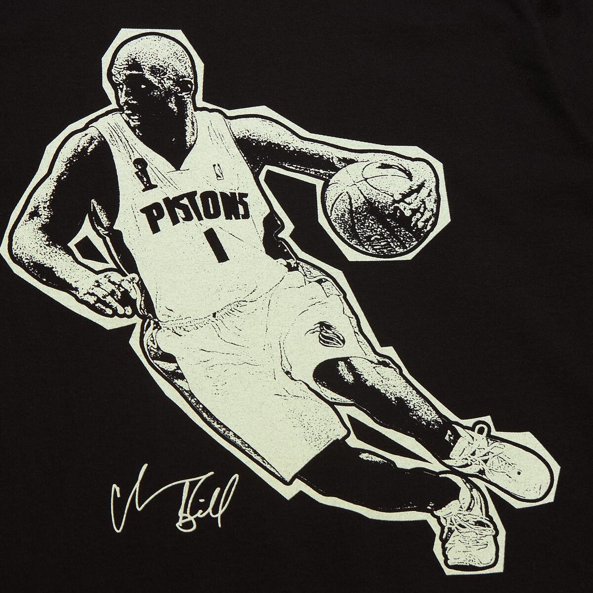 NBA 2024 HOF PREMIUM SS TEE MULTI  CHAUNCEY BILLUPS Black-Gold FC11397-MLTBKGD - Image 10