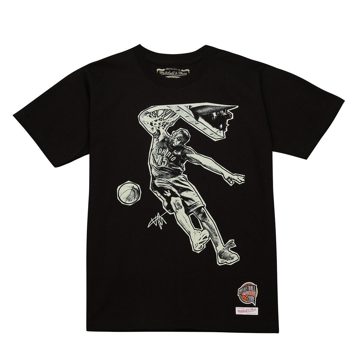NBA 2024 HOF PREMIUM SS TEE MULTI VINCE CARTER Black FC11397-MLTBLCK - Image 2