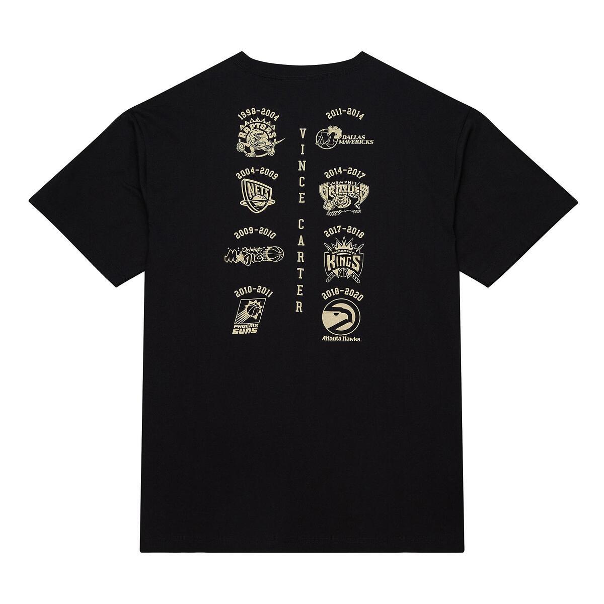 NBA 2024 HOF PREMIUM SS TEE MULTI VINCE CARTER Black FC11397-MLTBLCK - Image 3