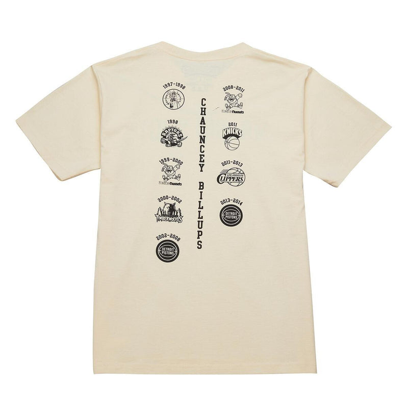 NBA 2024 HOF PREMIUM SS TEE MULTI  CHAUNCEY BILLUPS CREAM-BLACK FC11397-MLTCRBK - Image 4