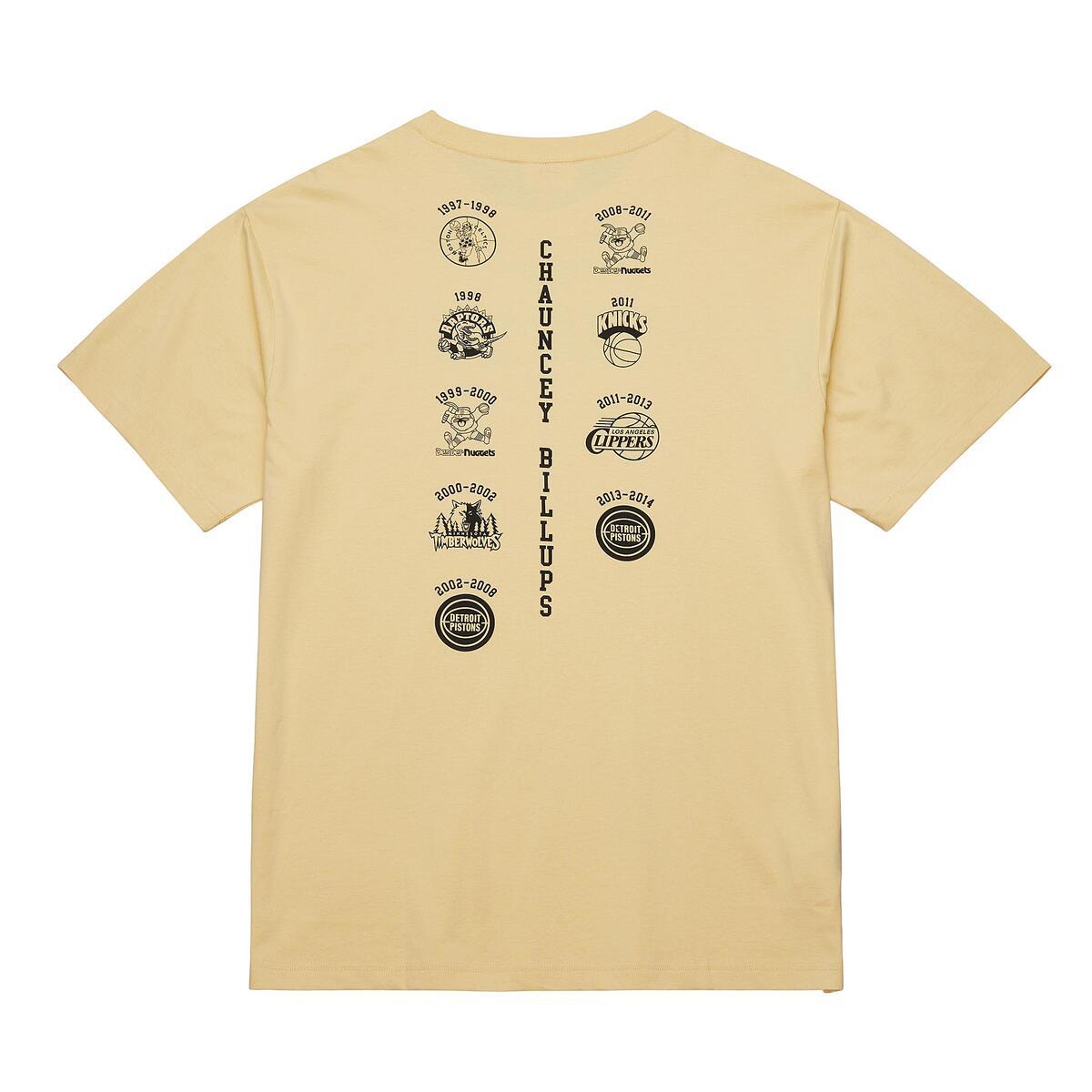 NBA 2024 HOF PREMIUM SS TEE MULTI  CHAUNCEY BILLUPS CREAM-BLACK FC11397-MLTCRBK - Image 3