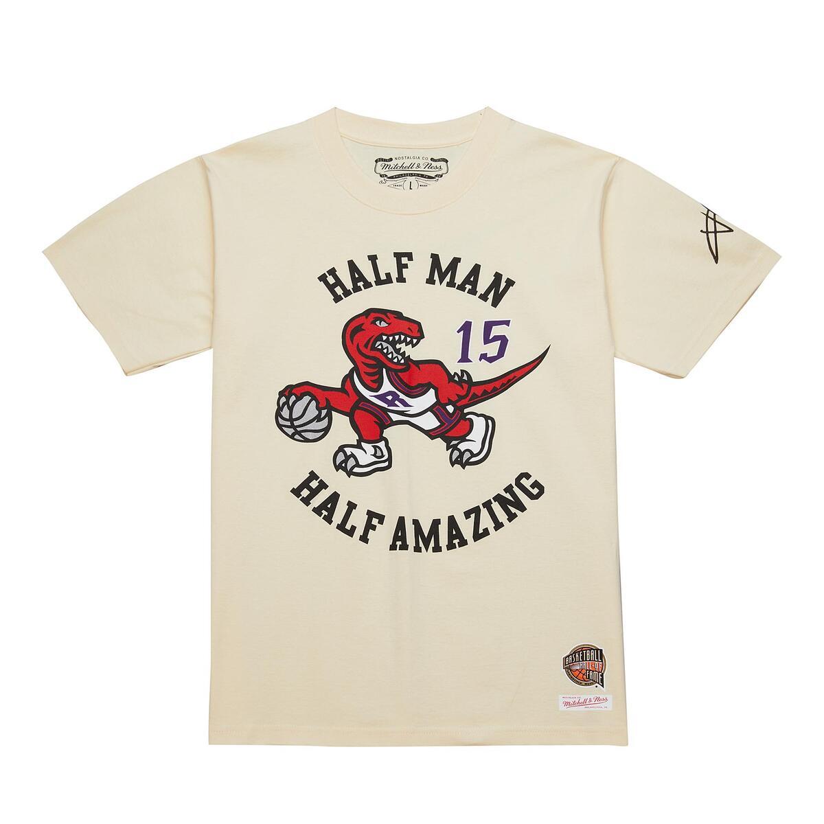 NBA 2024 HOF PREMIUM SS TEE MULTI VINCE CARTER Cream FC11397-MLTCREA - Image 2