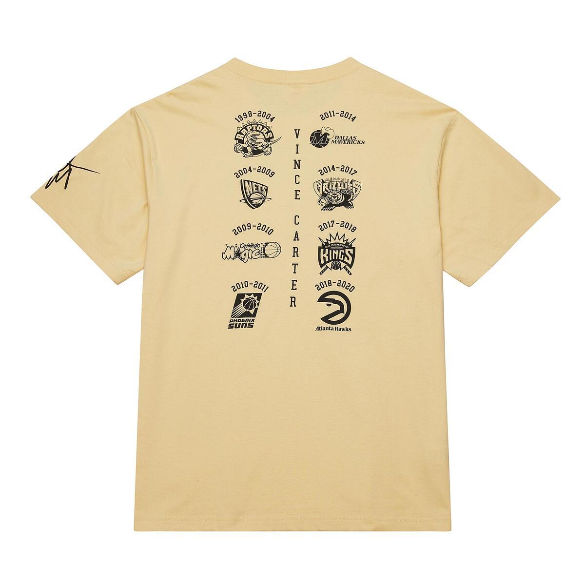 NBA 2024 HOF PREMIUM SS TEE MULTI VINCE CARTER Cream FC11397-MLTCREA - Image 3