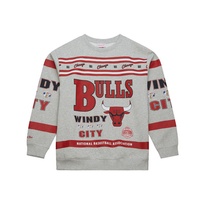 NBA AOP FLEECE CREW CHICAGO BULLS - Image 1