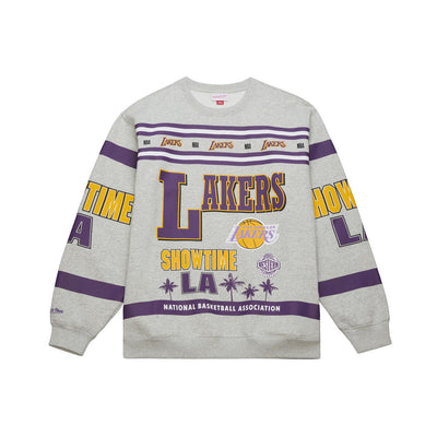 NBA AOP FLEECE CREW LOS ANGELES LAKERS - Image 1