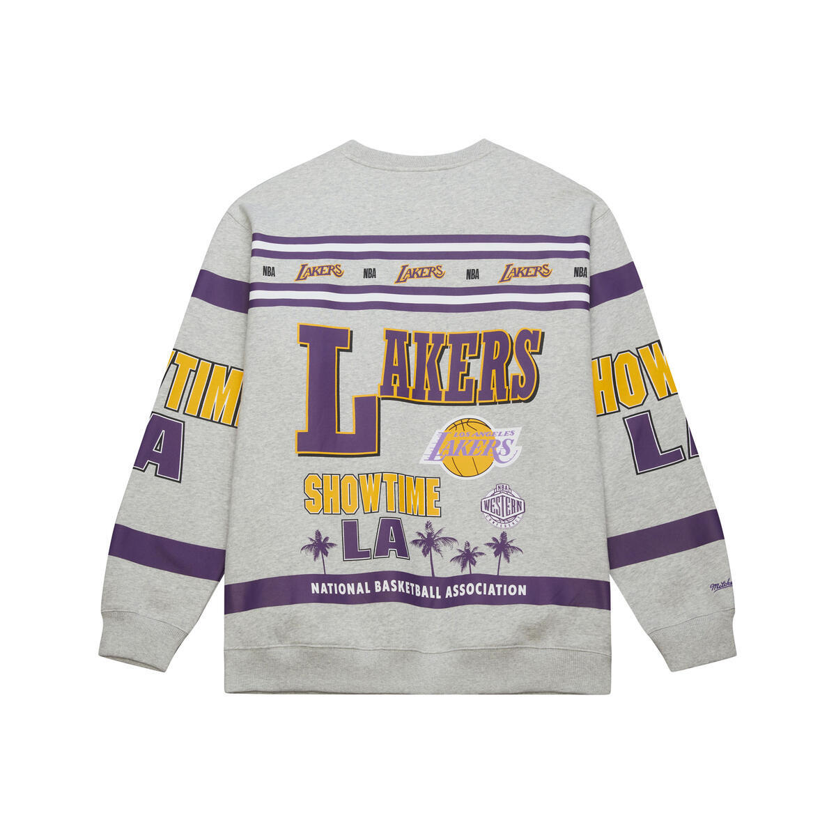 NBA AOP FLEECE CREW LOS ANGELES LAKERS - Image 2