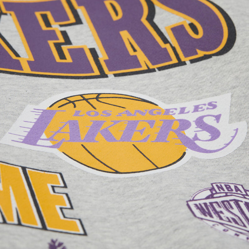 NBA AOP FLEECE CREW LOS ANGELES LAKERS - Image 3