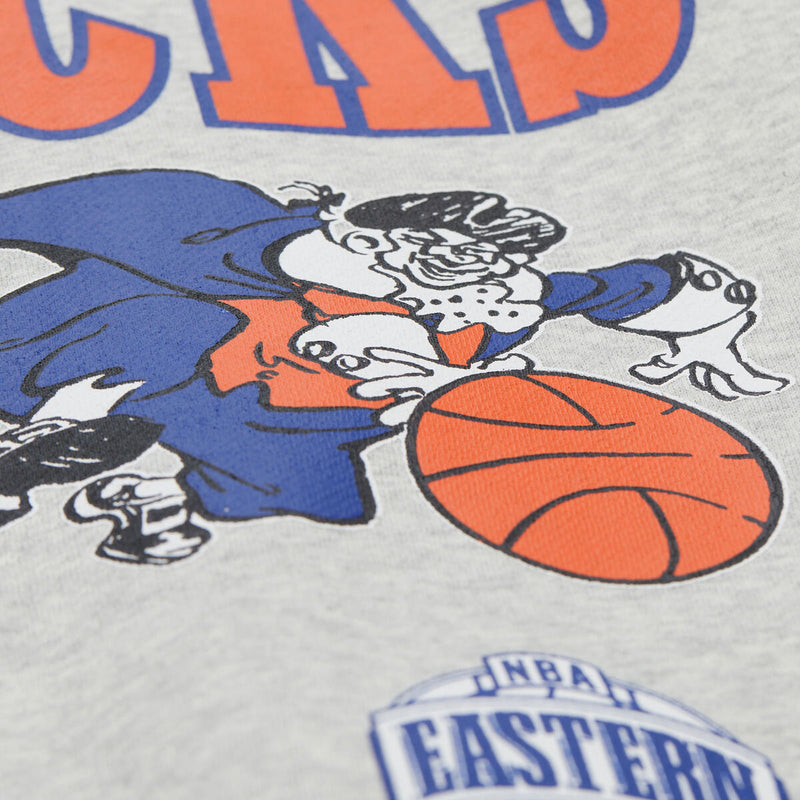 NBA AOP FLEECE CREW NEW YORK KNICKS - Grey Heather - Image 3