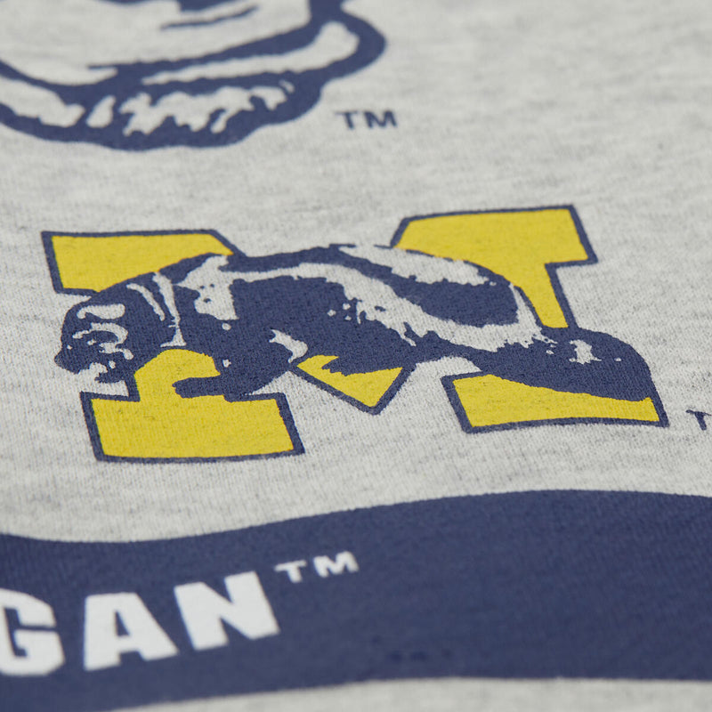 NCAA AOP FLEECE CREW MICHIGAN WOLVERINES - Image 4