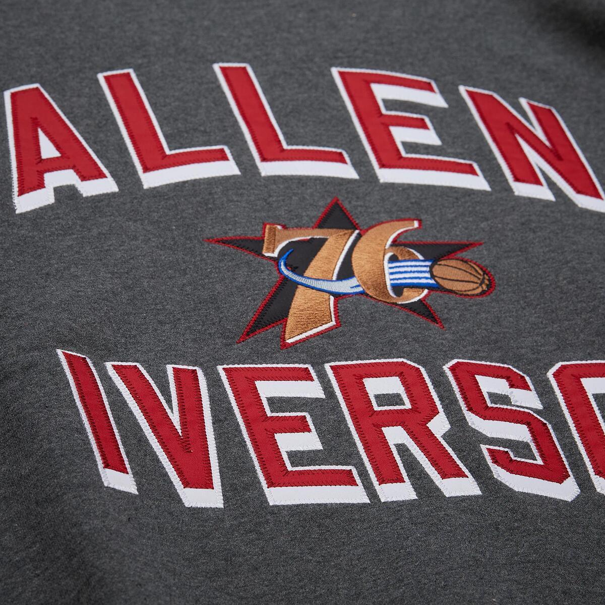 NBA LEGENDS COLLECTION PLAYER FLEECE PHILADELPHIA 76ERS ALLEN IVERSON - Black - Image 4