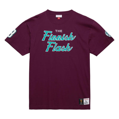 NHL PREMIUM NICKNAME SS TEE VINTAGE LOGO DUCKS  TEEMU SELANNE - PLUM - Image 1