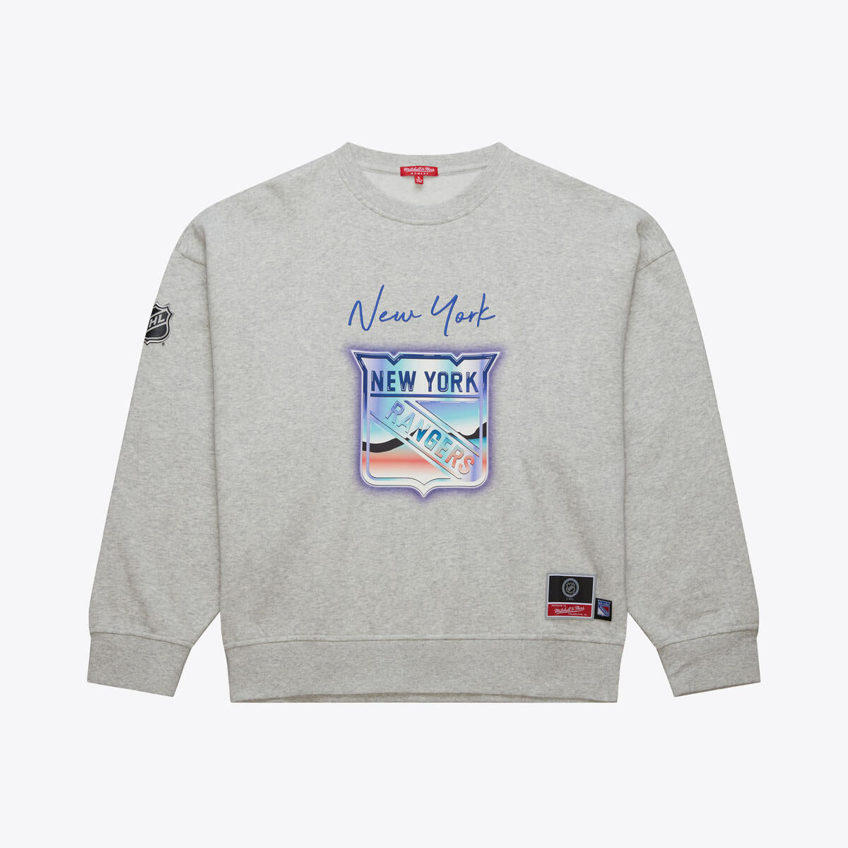 NHL STATESIDE PASTEL WOMEN'S LOGO LIGHTWEIGHT CREW RANGERS - Image 1