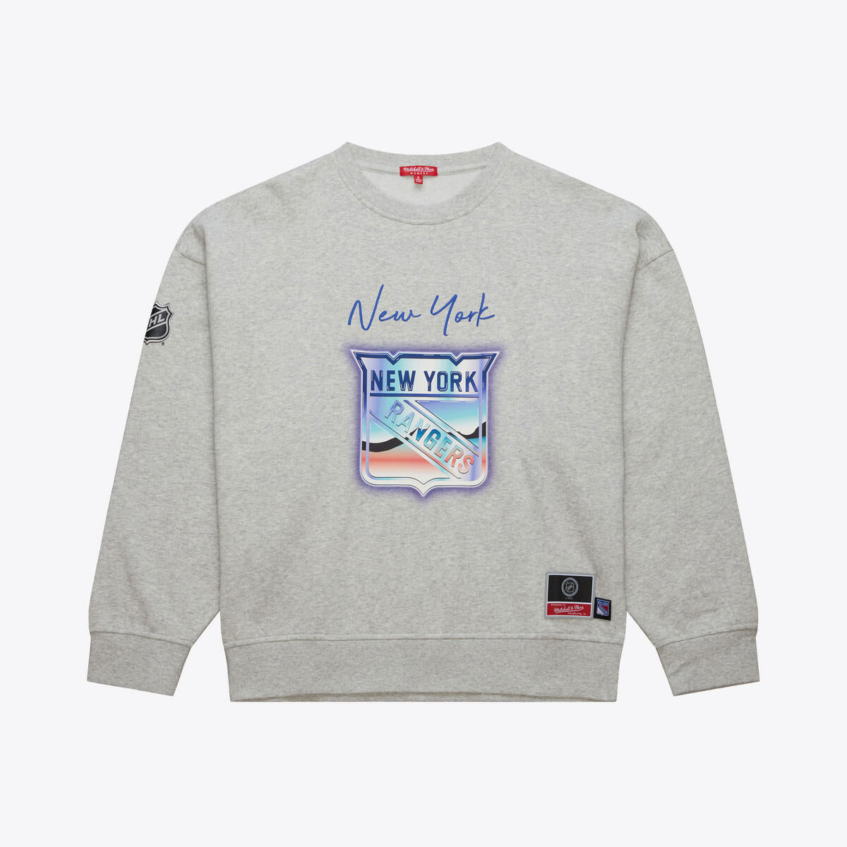 NHL STATESIDE PASTEL WOMEN'S LOGO LIGHTWEIGHT CREW RANGERS - Image 2