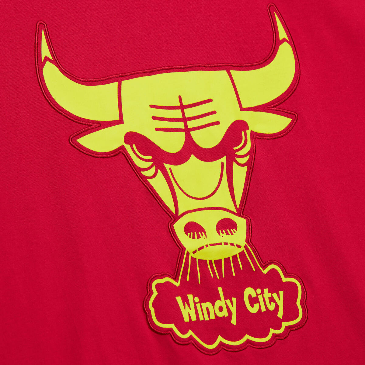 NBA NEON NIGHTS SS PREMIUM TEE BULLS Scarlet FC7944-CBUSCAR - Image 6