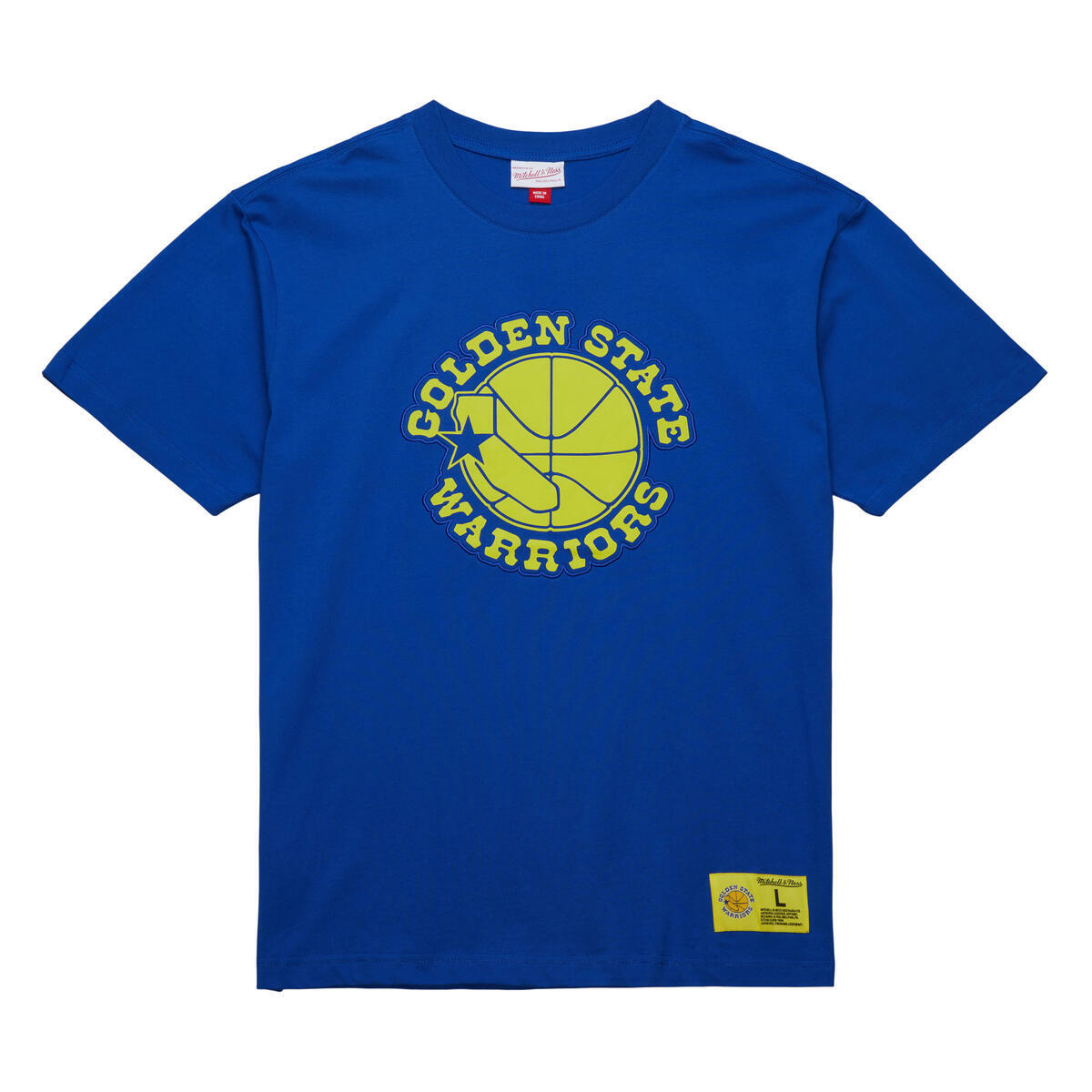 NBA NEON NIGHTS SS PREMIUM TEE WARRIORS Royal FC7944-GSWROYA - Image 1