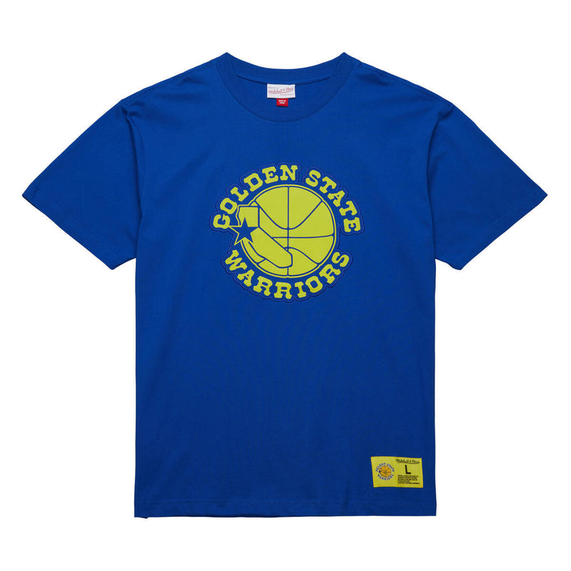 NBA NEON NIGHTS SS PREMIUM TEE WARRIORS Royal FC7944-GSWROYA - Image 1