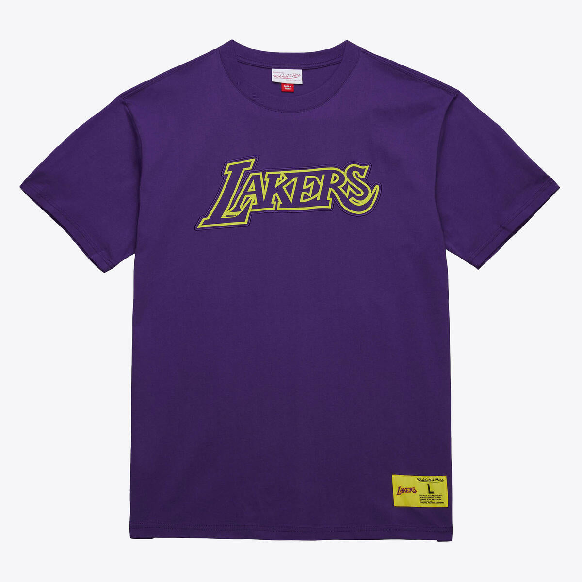 NBA NEON NIGHTS SS PREMIUM TEE LAKERS Purple FC7944-LALPURP - Image 1