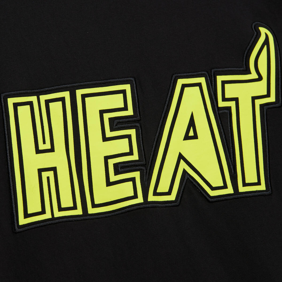 NBA NEON NIGHTS SS PREMIUM TEE HEAT Black FC7944-MHEBLCK - Image 5