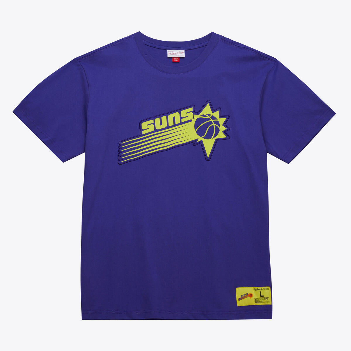 NBA NEON NIGHTS SS PREMIUM TEE SUNS REGAL PURPLE FC7944-PSURGPR - Image 1