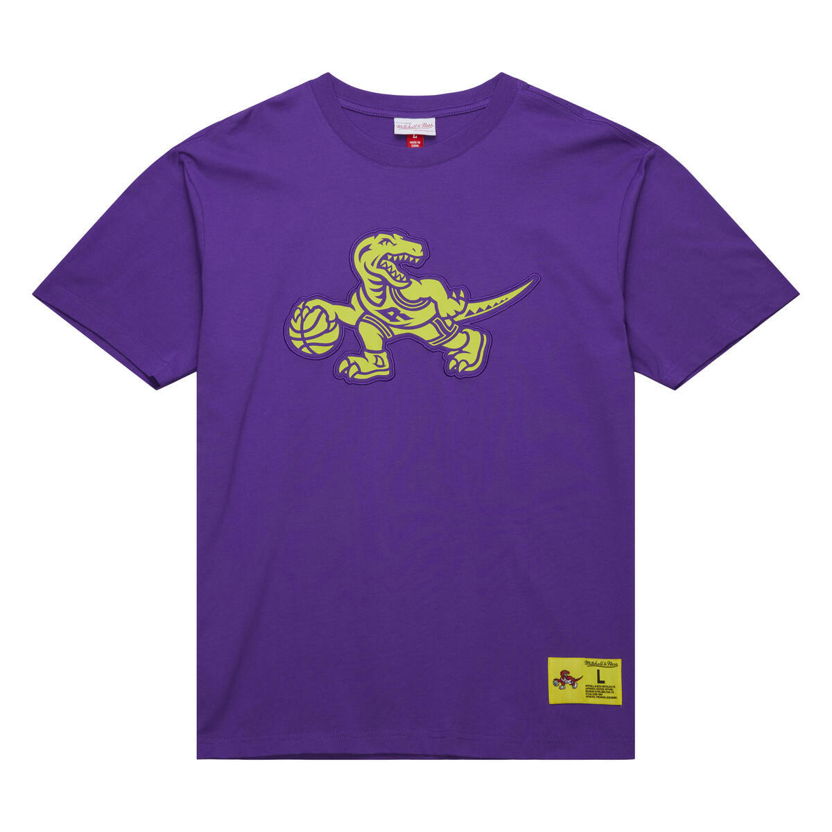 NBA NEON NIGHTS SS PREMIUM TEE RAPTORS Raptors Purple FC7944-TRARTPR - Image 1