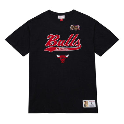 NBA LEGENDARY SLUB SS TEE VINTAGE LOGO BULLS Black FC8050-CBUBLCK - Image 1