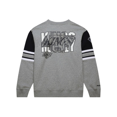 NHL ALLOVER CREW 4.0 VINTAGE LOGO KINGS - Grey Heather - Image 1