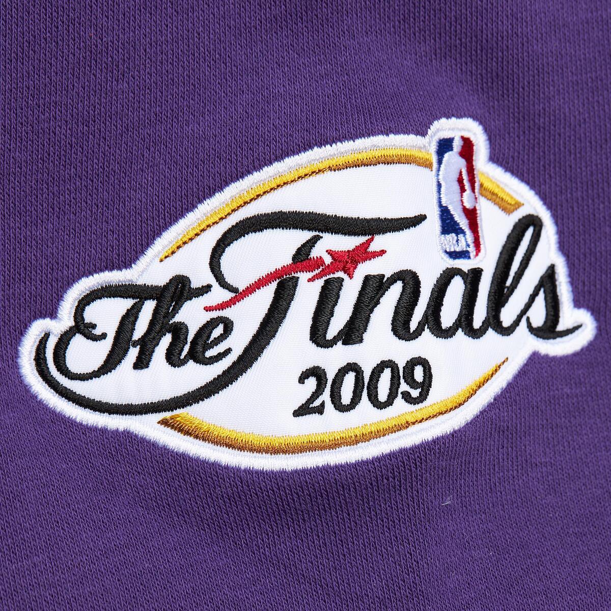 NBA ALLOVER CREW 4.0 VINTAGE LOGO LAKERS Grey Heather FC8055-LALGYHT - Image 5