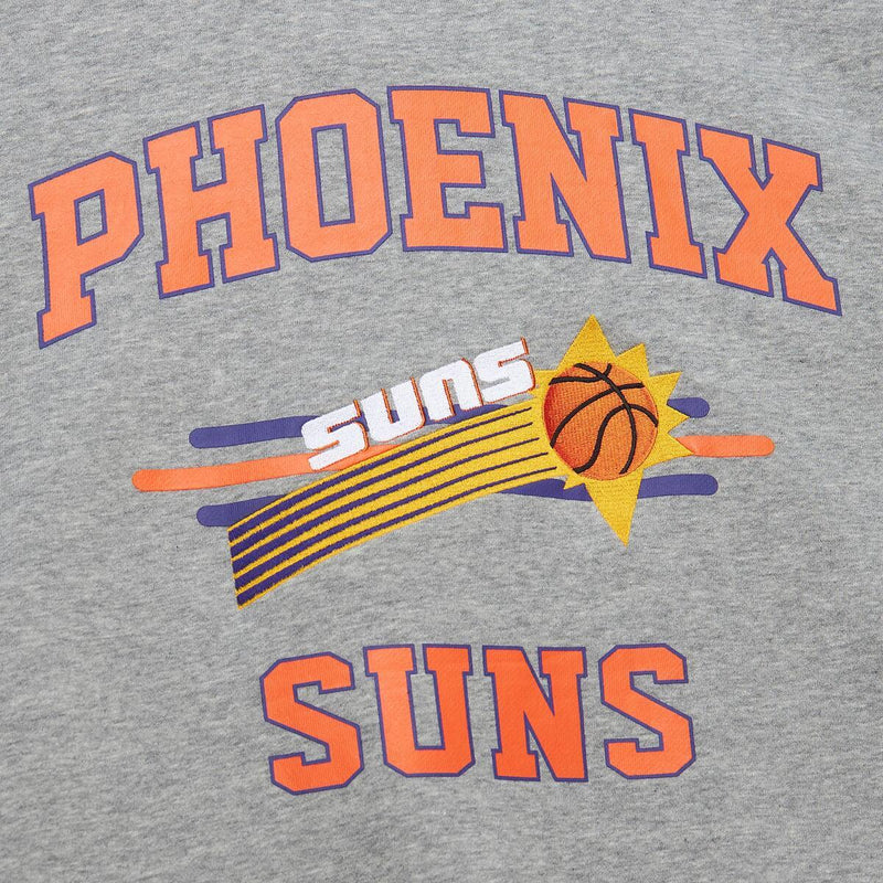 NBA ALLOVER CREW 4.0 VINTAGE LOGO SUNS Grey Heather FC8055-PSUGYHT - Image 3