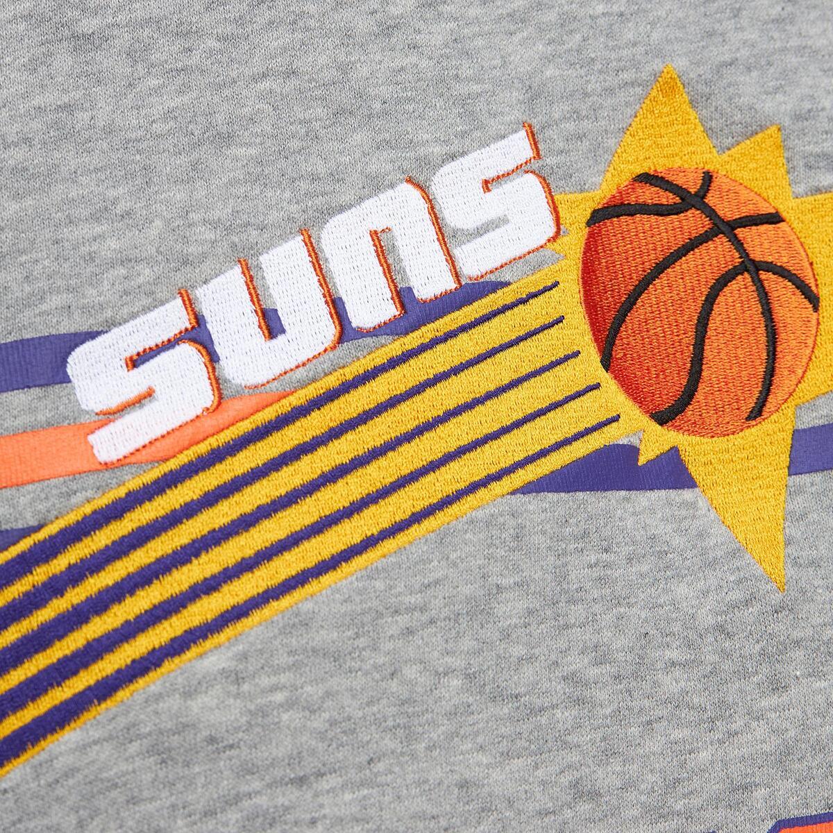 NBA ALLOVER CREW 4.0 VINTAGE LOGO SUNS Grey Heather FC8055-PSUGYHT - Image 4
