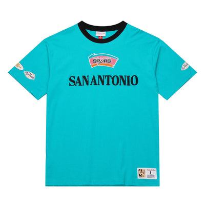 NBA TEAM OG 3.0 SS TEE VINTAGE LOGO SPURS Grizzlies Teal FC8082-SASGRTL - Image 1