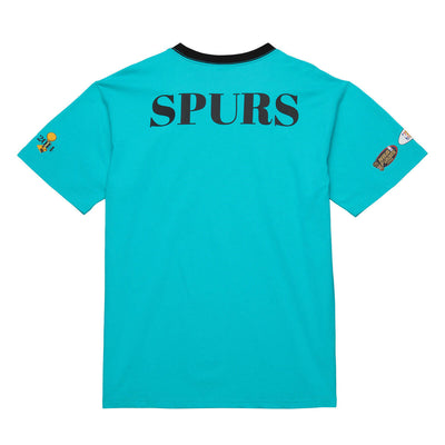 NBA TEAM OG 3.0 SS TEE VINTAGE LOGO SPURS Grizzlies Teal FC8082-SASGRTL - Image 2