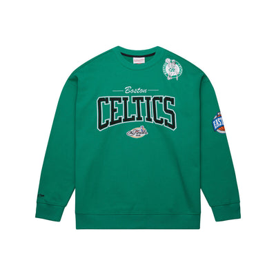 NBA THERE AND BACK 2.0 CREW FLEECE VINTAGE LOGO CELTICS Celtics Green FC8088-BCECLGN - Image 1
