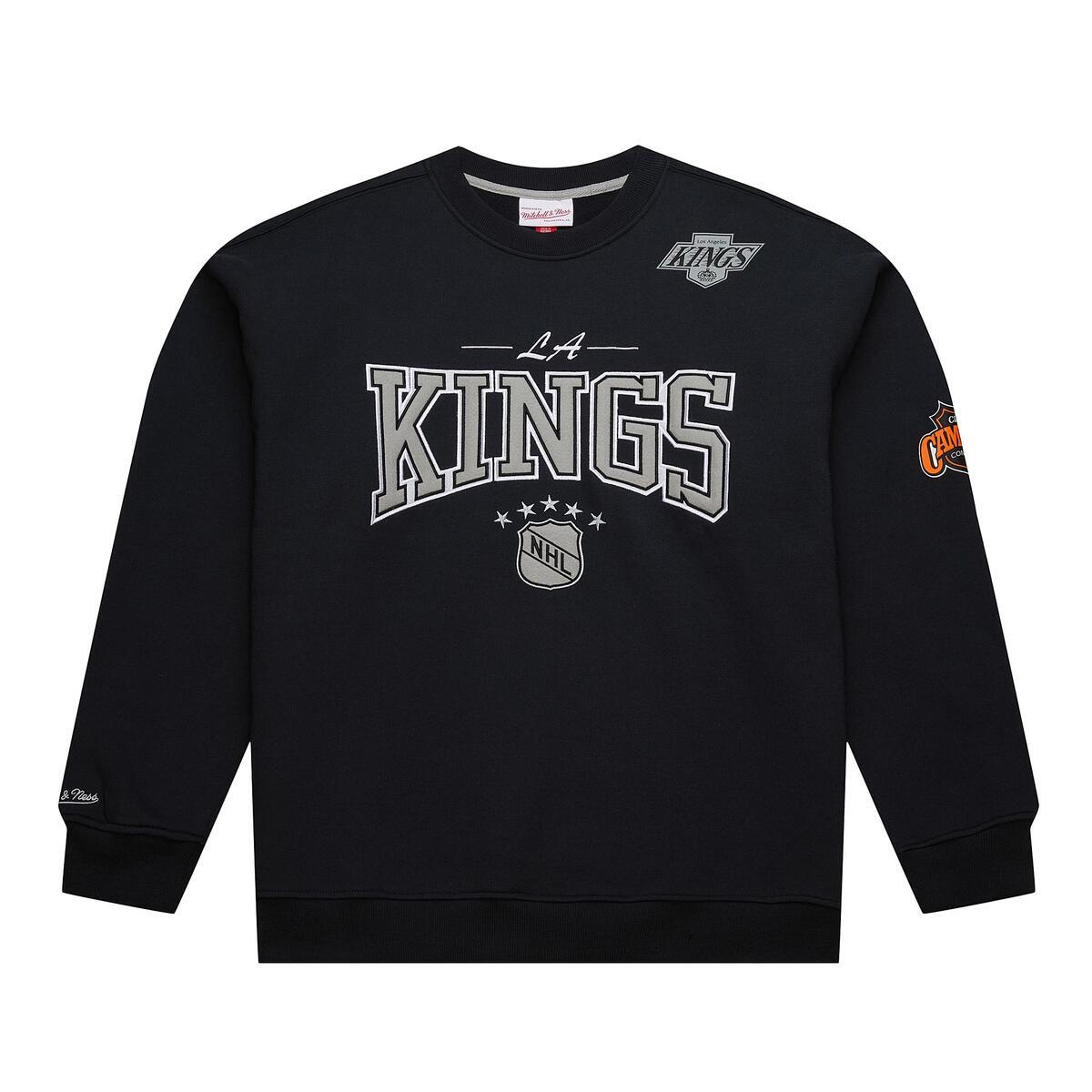 NHL THERE AND BACK 2.0 CREW FLEECE VINTAGE LOGO KINGS Black FC8088-LAKBLCK - Image 1