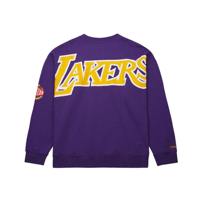 NBA THERE AND BACK 2.0 CREW FLEECE VINTAGE LOGO LAKERS - Image 2