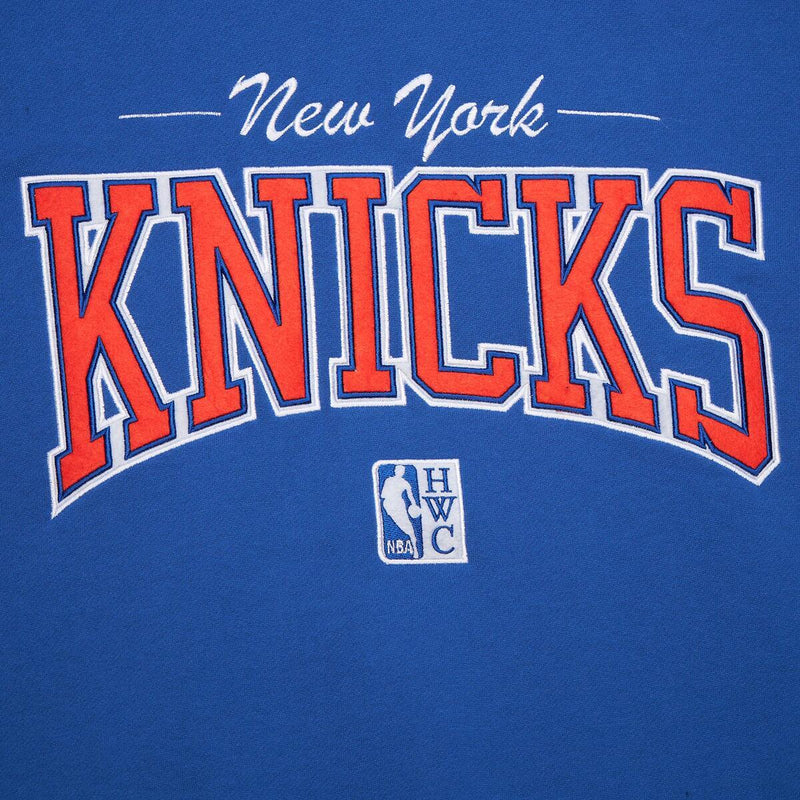 NBA THERE AND BACK 2.0 CREW FLEECE VINTAGE LOGO KNICKS Royal FC8088-NYKROYA - Image 3
