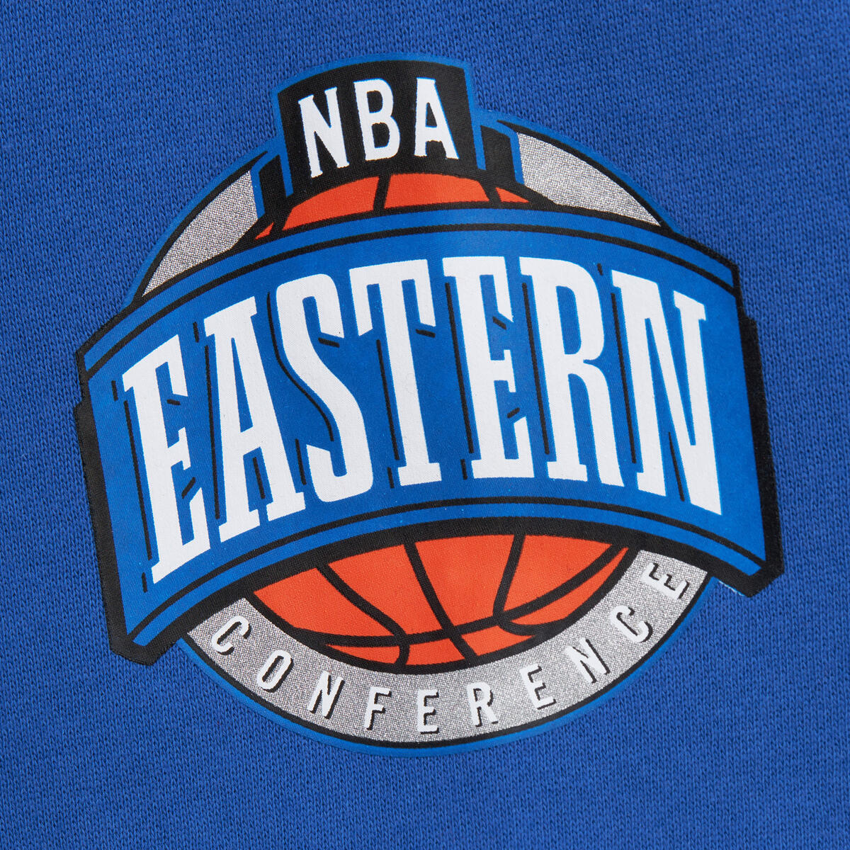 NBA THERE AND BACK 2.0 CREW FLEECE VINTAGE LOGO 76ERS Royal FC8088-P76ROYA - Image 2
