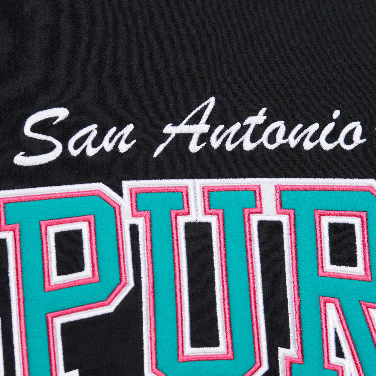 NBA THERE AND BACK 2.0 CREW FLEECE VINTAGE LOGO SPURS - Image 4