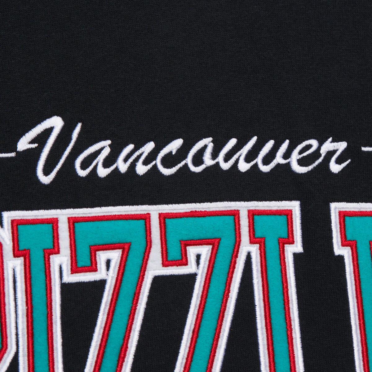 NBA THERE AND BACK 2.0 CREW FLEECE VINTAGE LOGO GRIZZLIES Black FC8088-VGRBLCK - Image 4