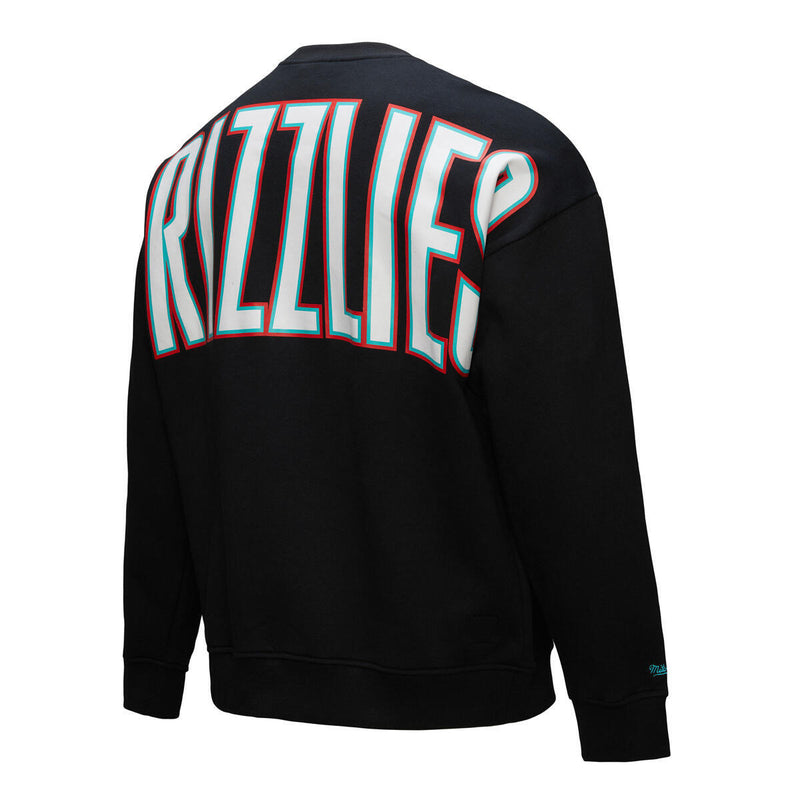 NBA THERE AND BACK 2.0 CREW FLEECE VINTAGE LOGO GRIZZLIES Black FC8088-VGRBLCK - Image 8