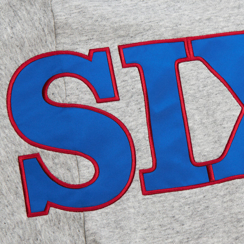 NBA FULL FIELD SATIN FLEECE CREW VINTAGE LOGO 76ERS - Image 4