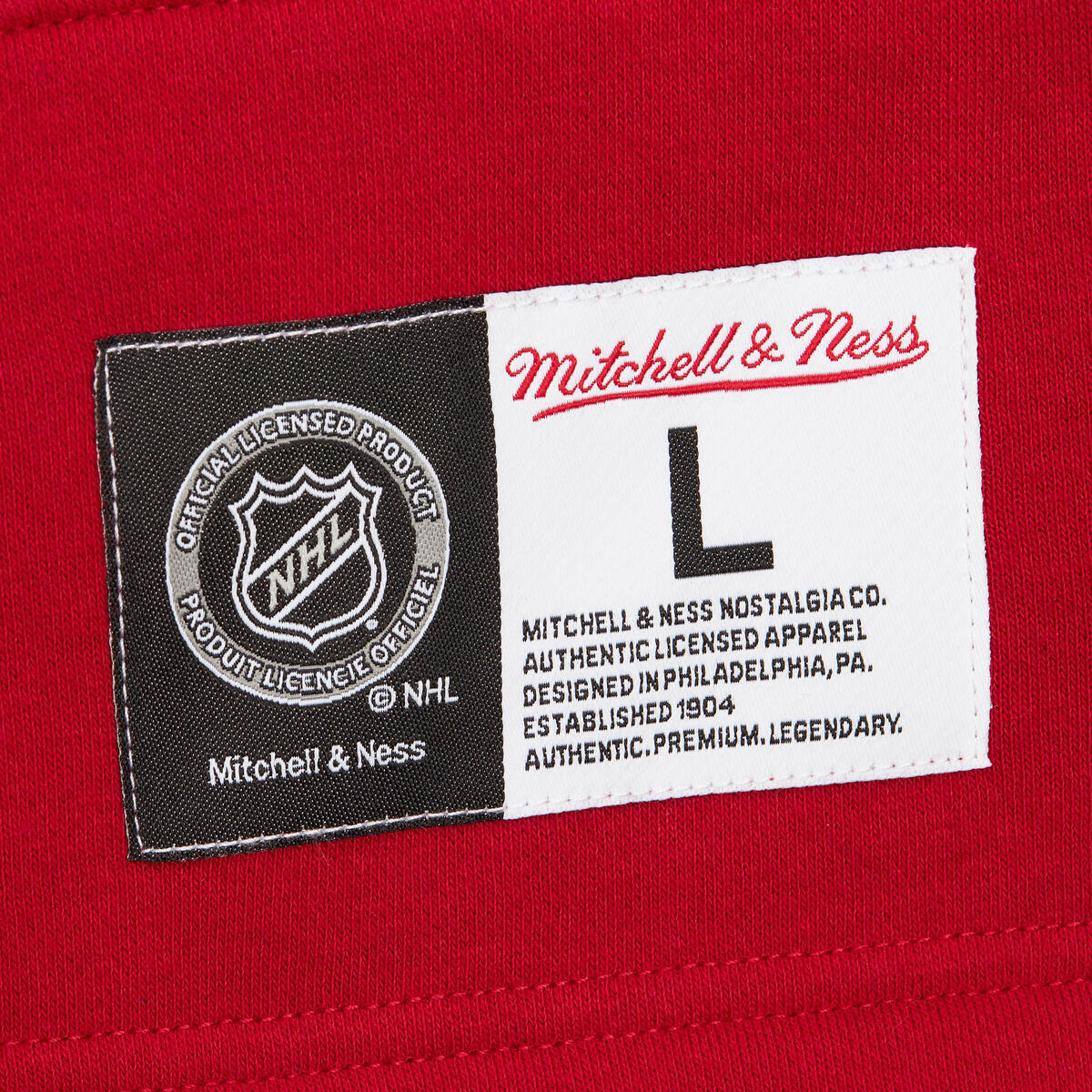 NHL HERITAGE LACE-UP CREW CURRENT LOGO BLACKHAWKS Black FC8096-CBHBLCK - Image 6