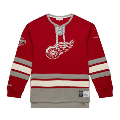 NHL HERITAGE LACE-UP CREW CURRENT LOGO RED WINGS Scarlet FC8096-DRWSCAR - Image 1