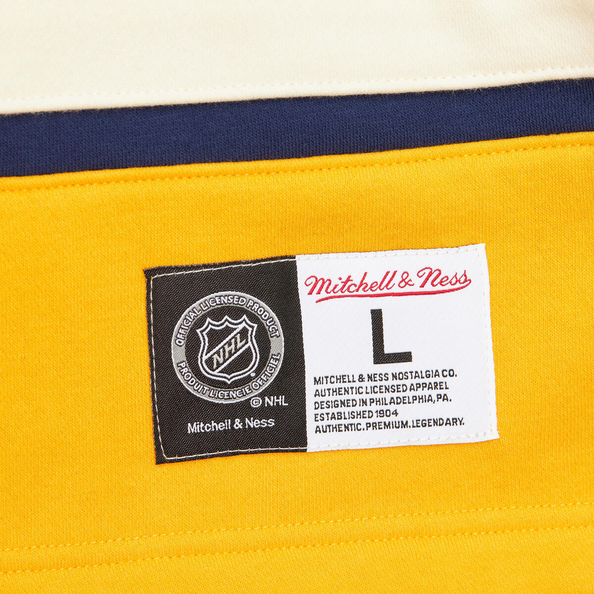 NHL HERITAGE LACE-UP CREW CURRENT LOGO PREDATORS Navy FC8096-NPRNAVY - Image 4