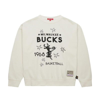 NBA WOMEN'S LOGO LT CREW 3.0 BUCKS - Image 1