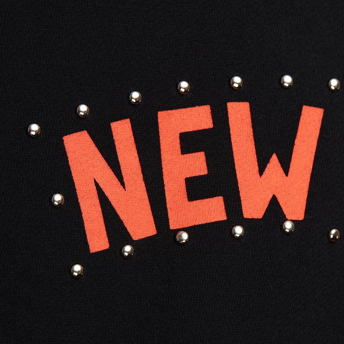 NBA WOMEN'S CREWNECK SWEATSHIRT KNICKS - Black - Image 4